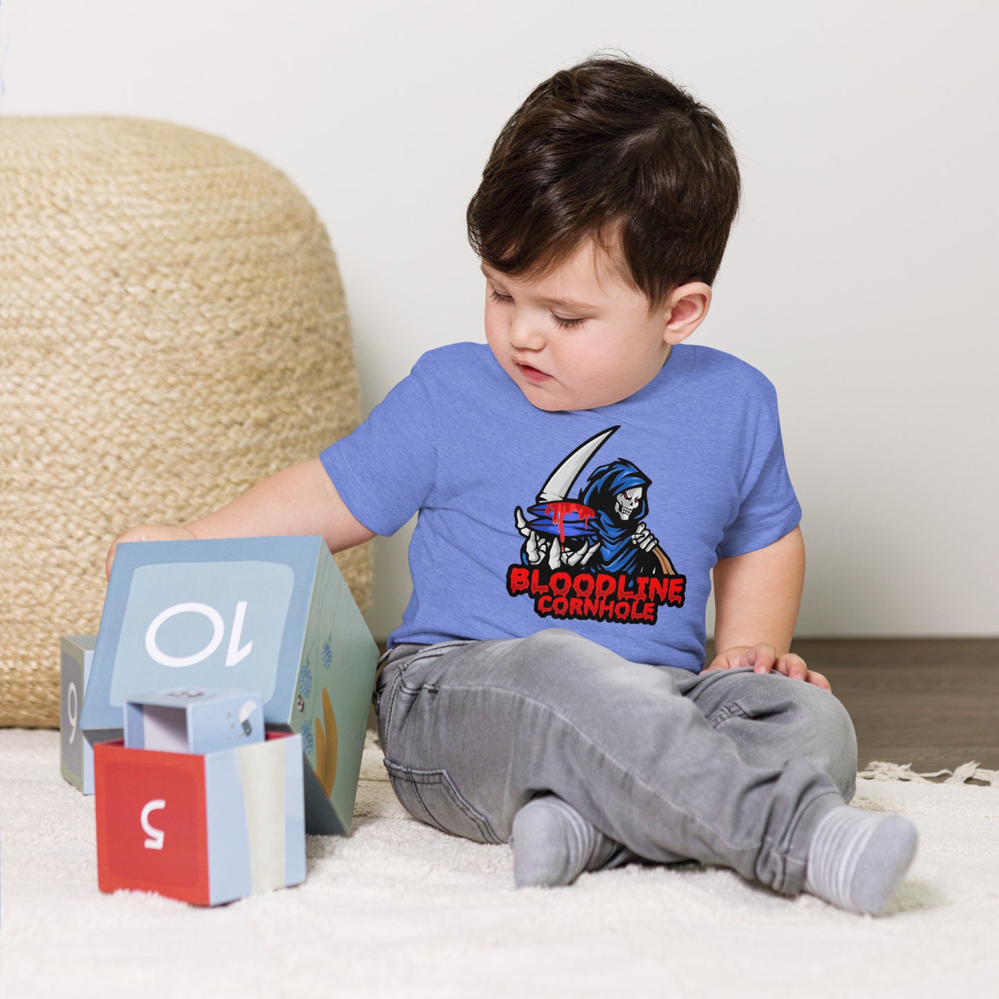 Bloodline Cornhole Toddler Short Sleeve Tee