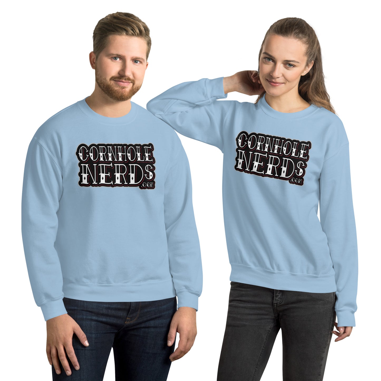 Cornhole Nerds Tattoo logo Unisex Sweatshirt