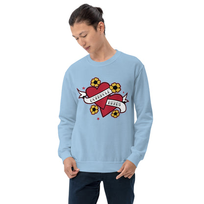 Cornhole Nerds Two hearts are better than one Unisex Sweatshirt