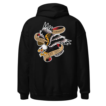 Tattoo Nerds front and back logos Unisex Hoodie