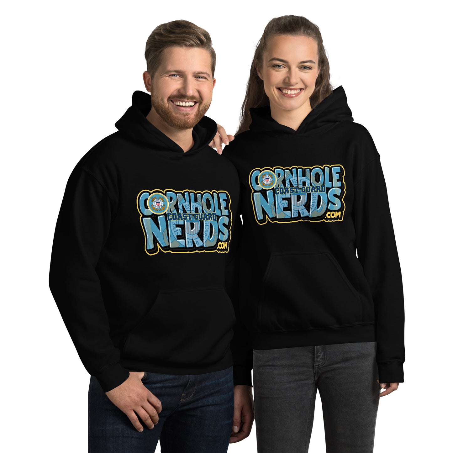 Cornhole Nerds Coast Guard Unisex Hoodie