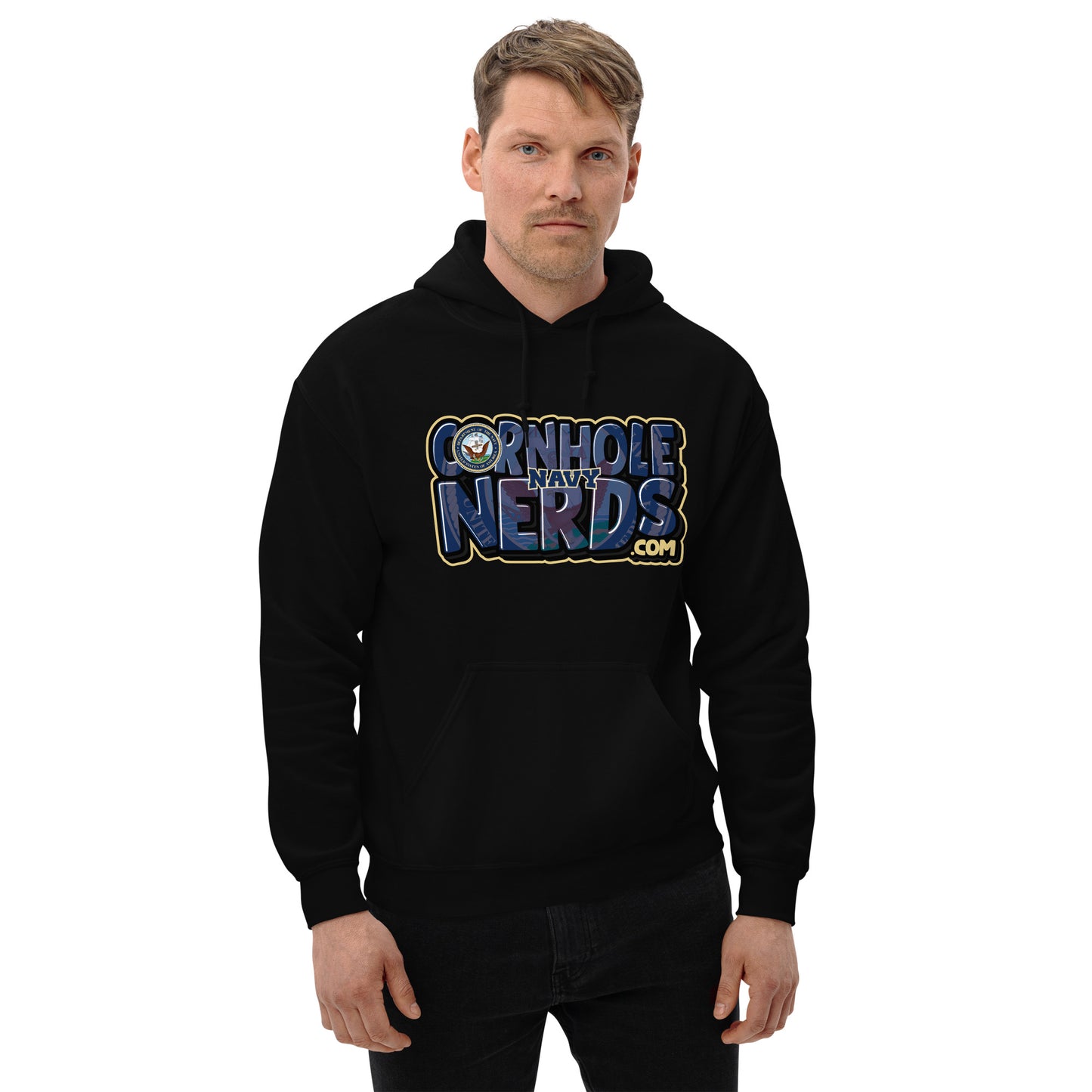 Cornhole Nerds Navy Unisex Hoodie