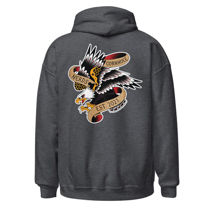 Tattoo Nerds front and back logos Unisex Hoodie