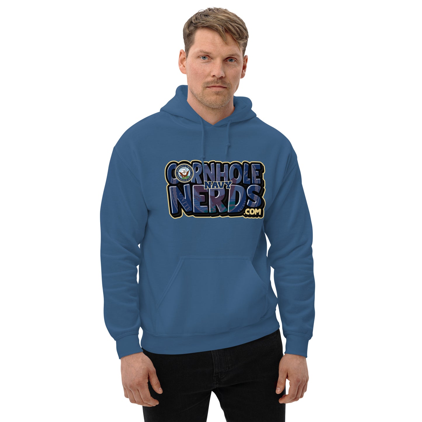 Cornhole Nerds Navy Unisex Hoodie