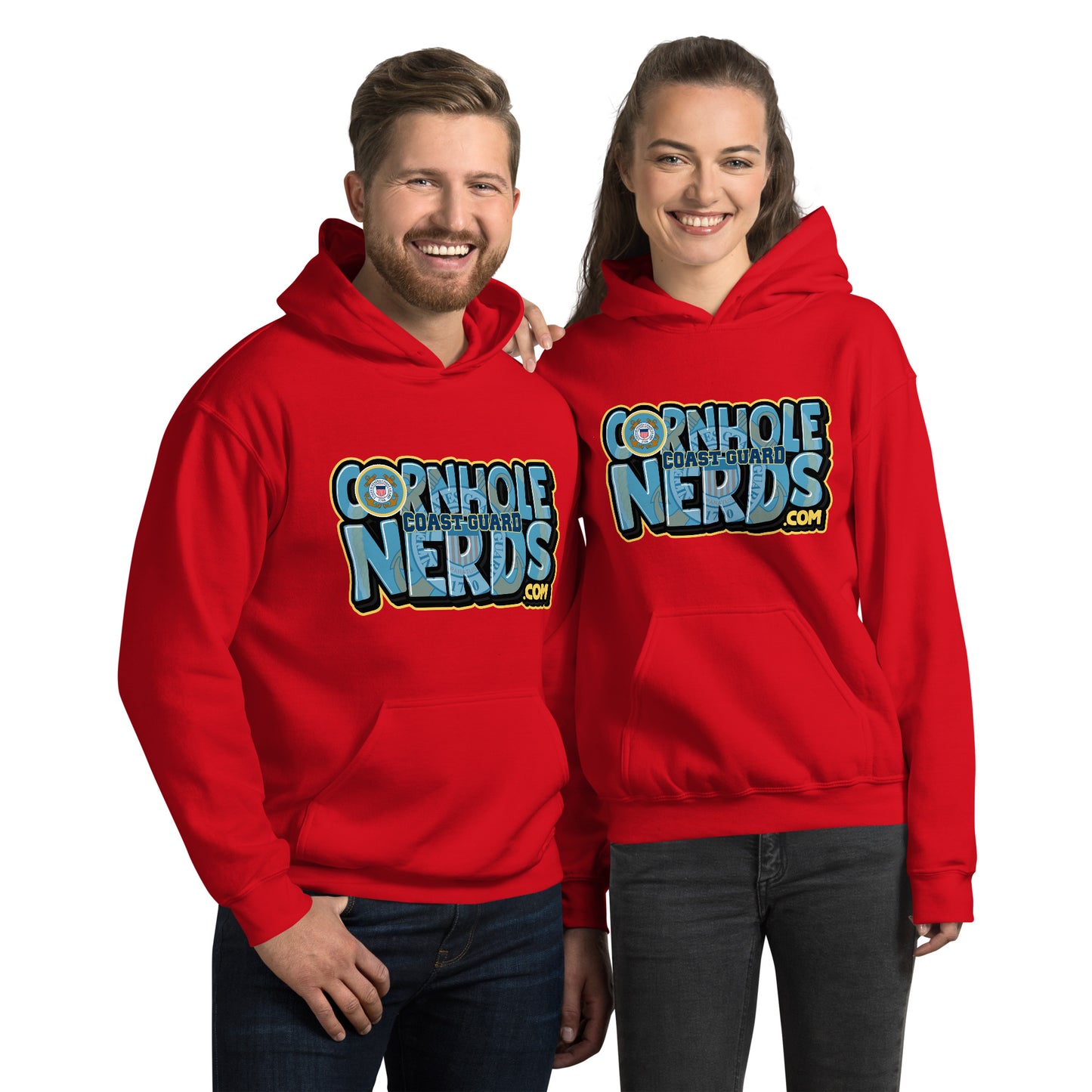 Cornhole Nerds Coast Guard Unisex Hoodie