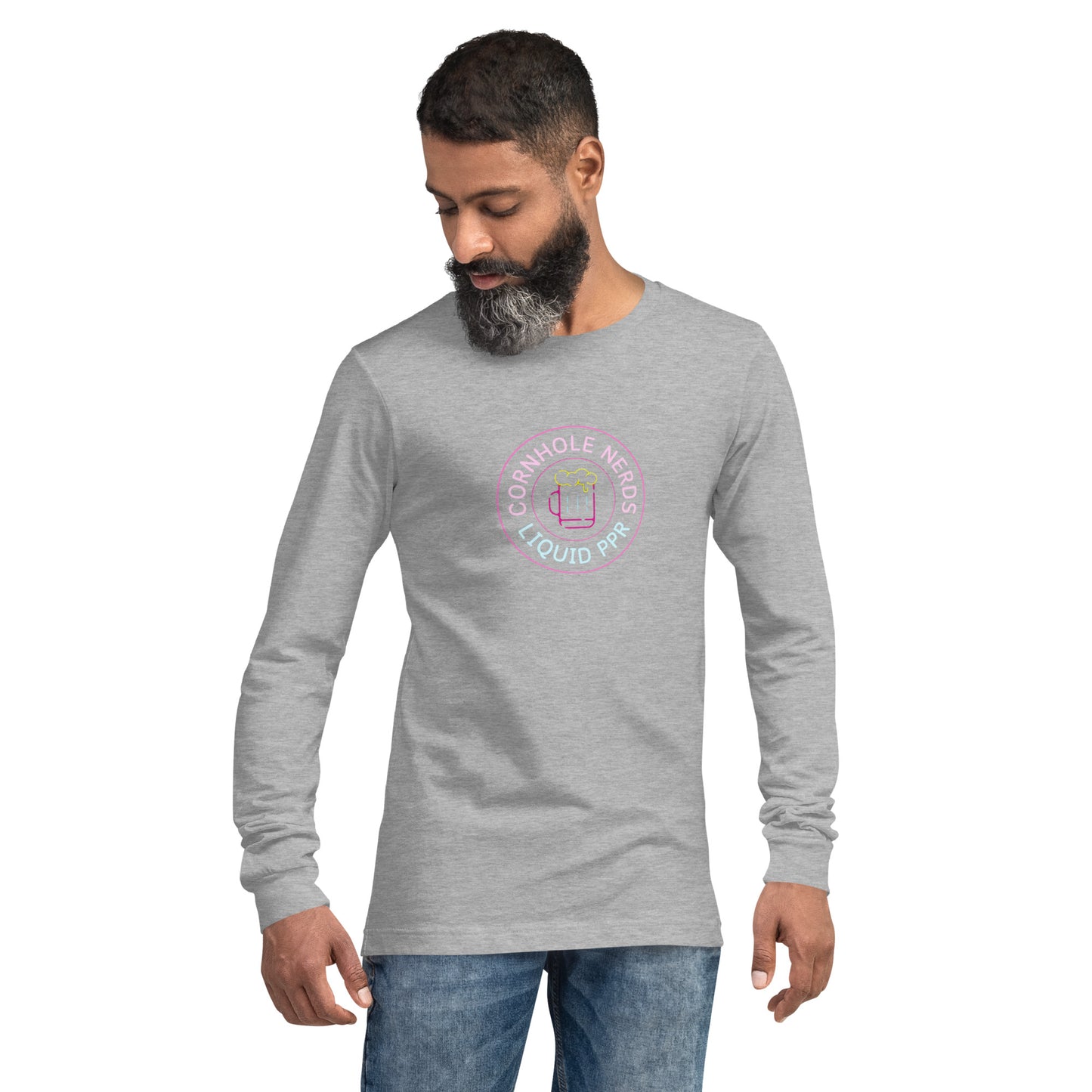 Cornhole Nerds Liquid PPR Unisex Long Sleeve Tee