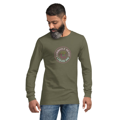 Cornhole Nerds Liquid PPR Unisex Long Sleeve Tee