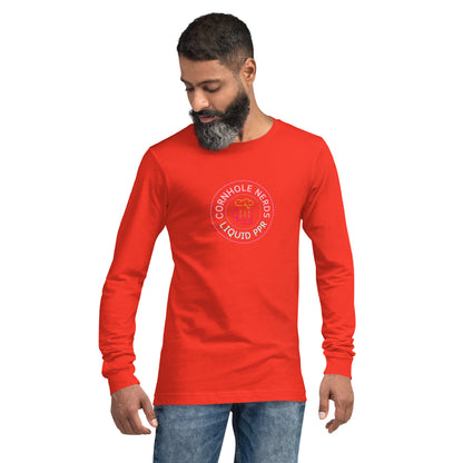 Cornhole Nerds Liquid PPR Unisex Long Sleeve Tee