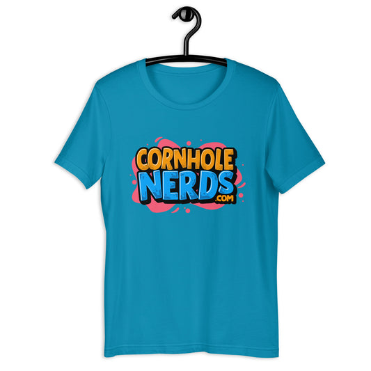 Cornhole Nerds logo Unisex t-shirt