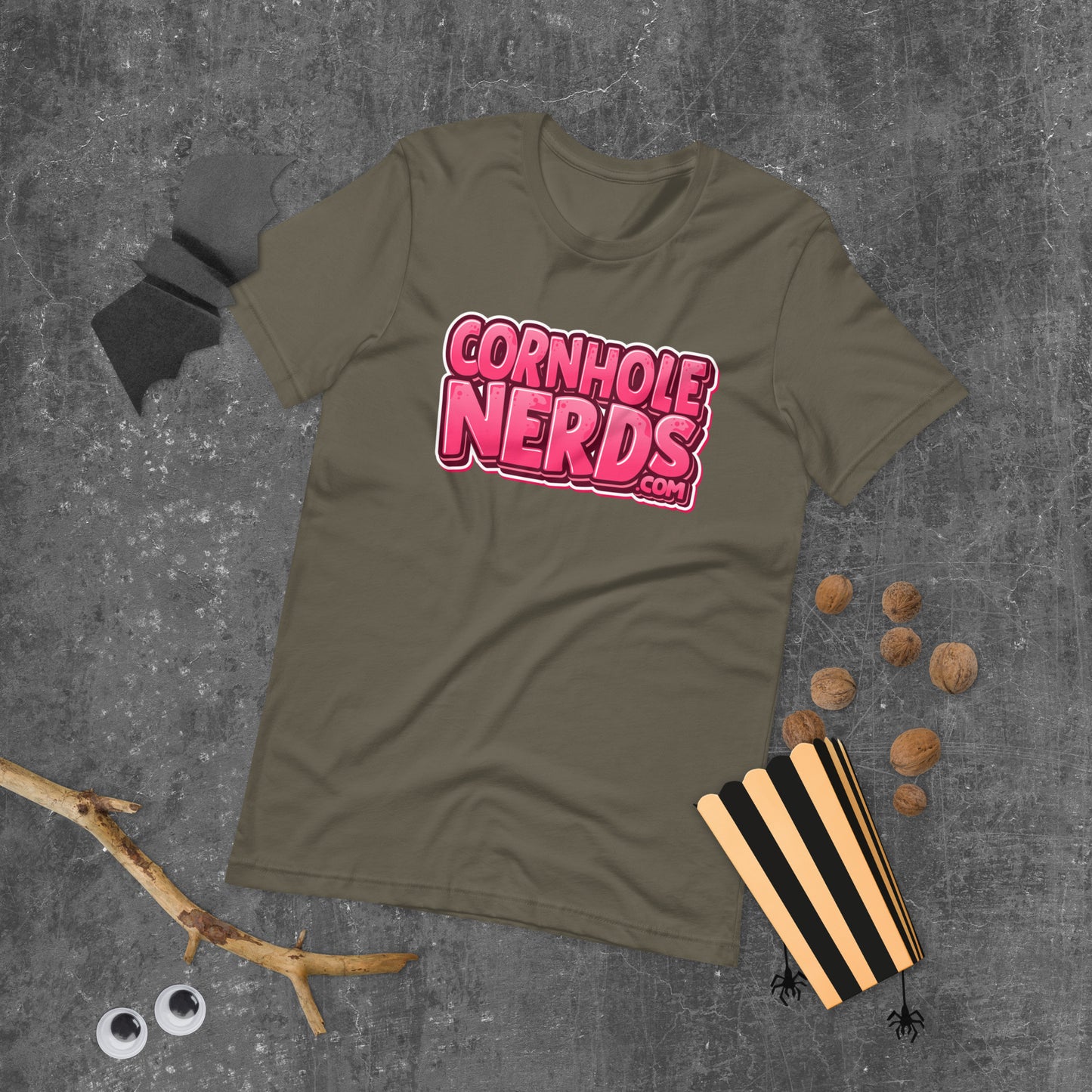 Cornhole Nerds pink logo Unisex t-shirt