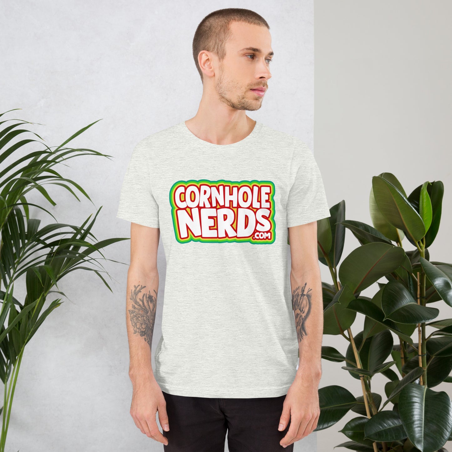 Cornhole Nerds the free model's favorite logo Unisex t-shirt