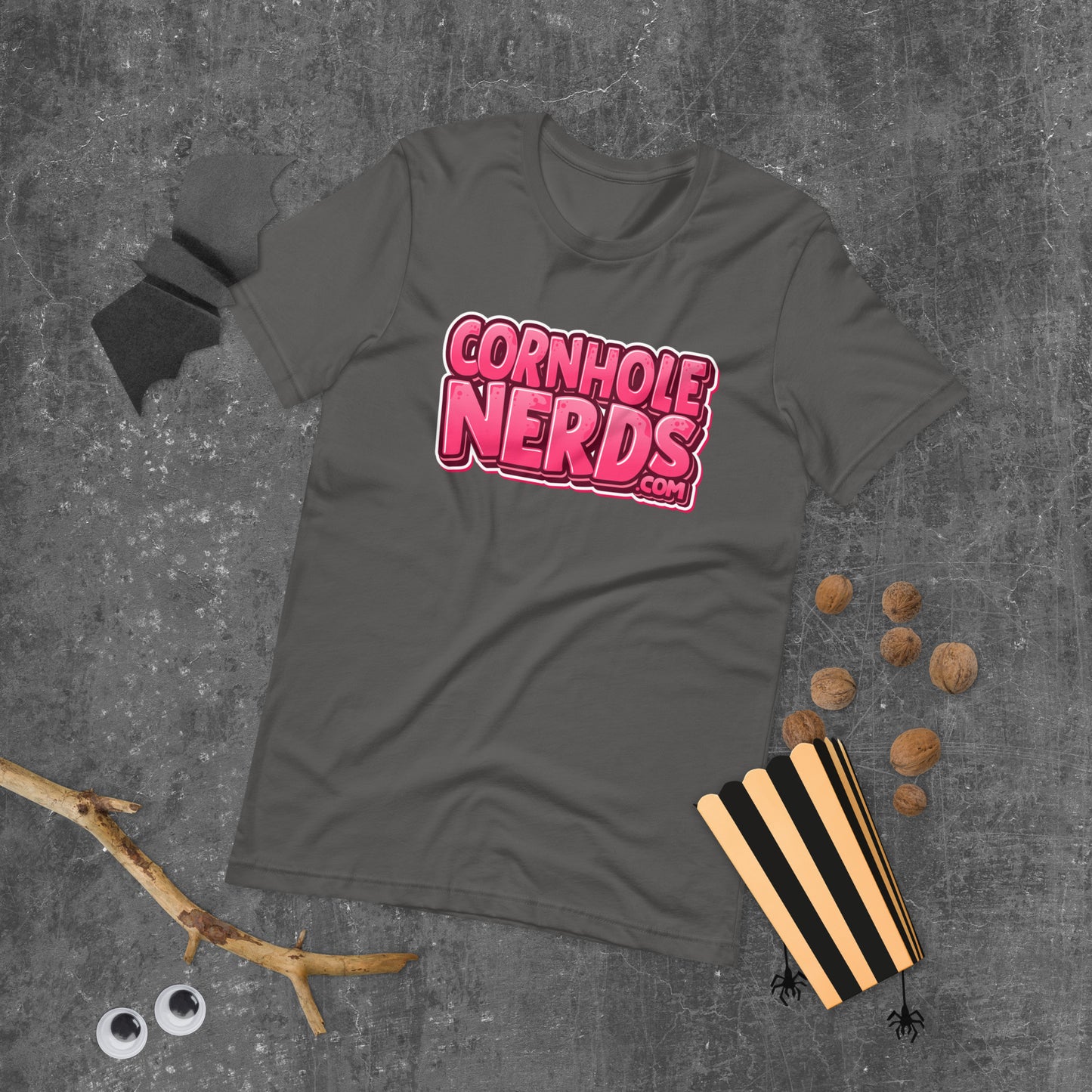 Cornhole Nerds pink logo Unisex t-shirt