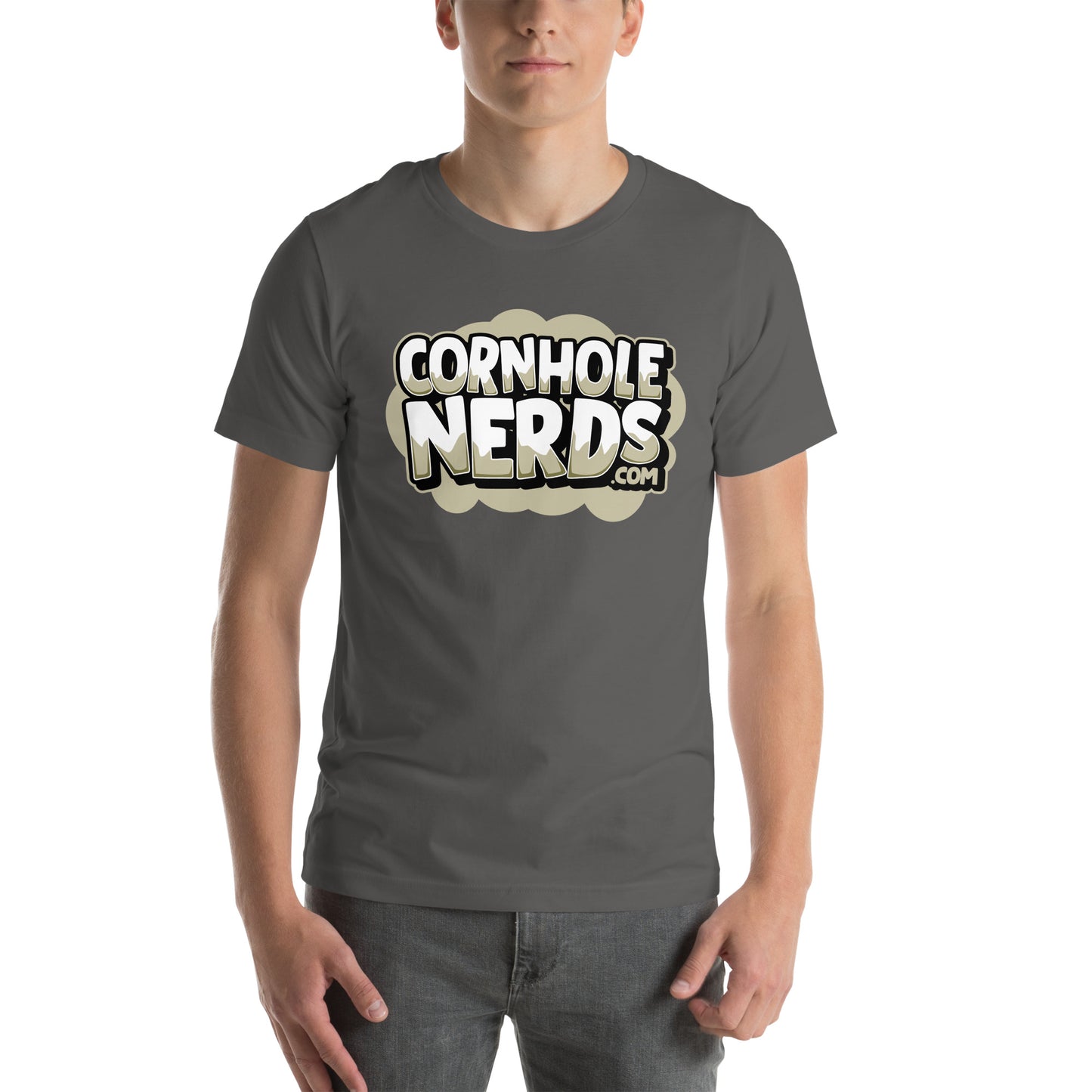 Cornhole Nerds logo without a name logo Unisex t-shirt