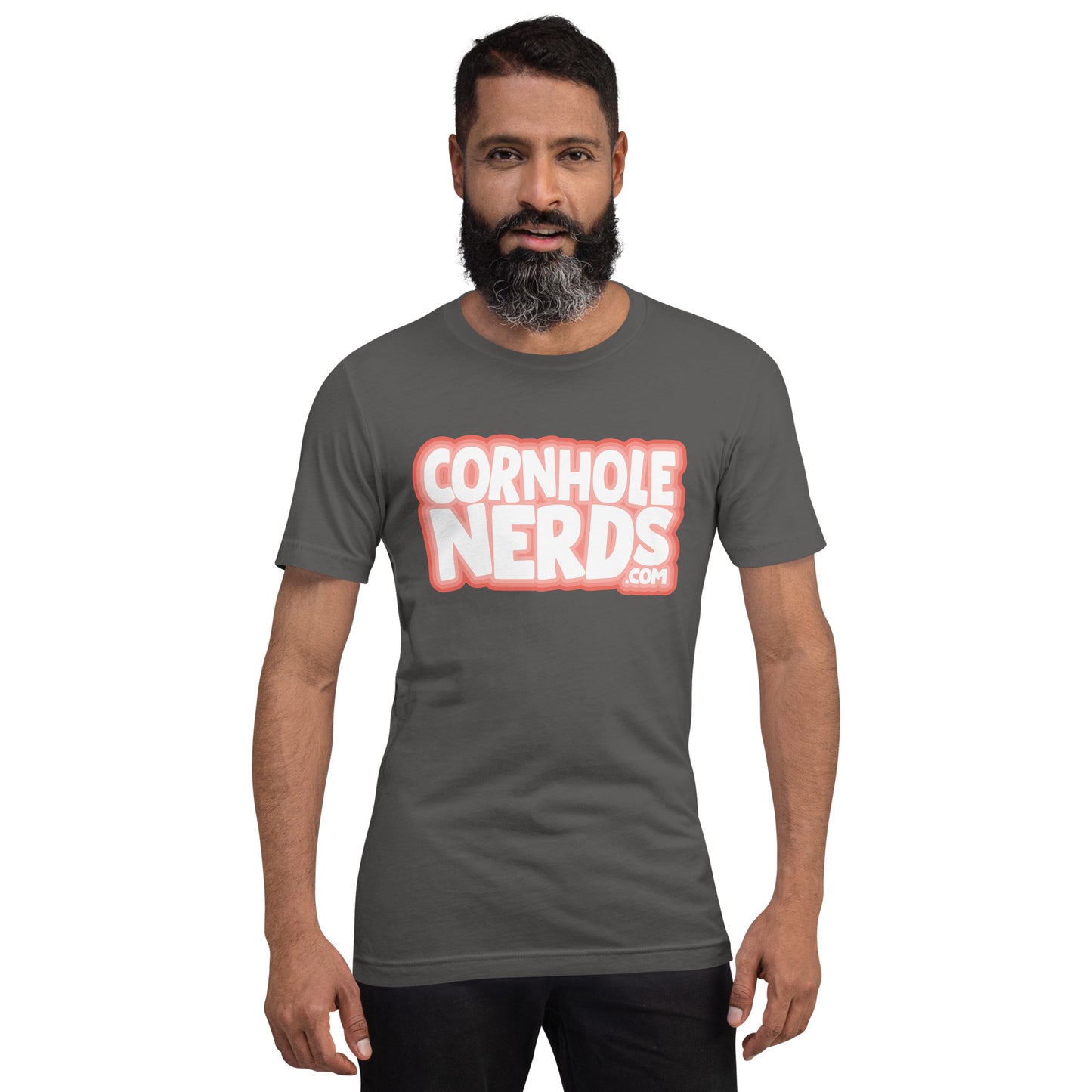 Cornhole Nerds this logo doesn't look like that logo either logo Unisex t-shirt