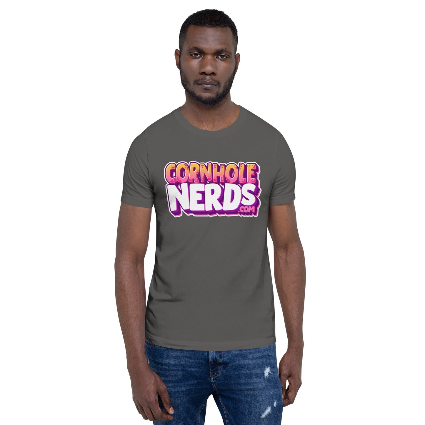 Cornhole Nerds who ate one of my chickie nuggies logo Unisex t-shirt