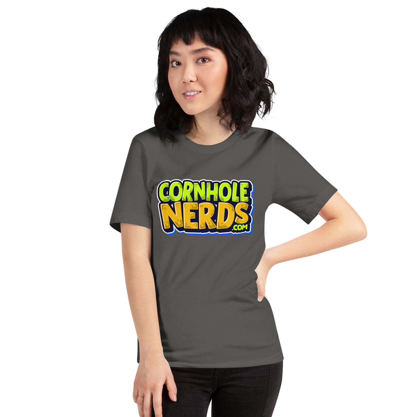 Cornhole Nerds logo Unisex t-shirt