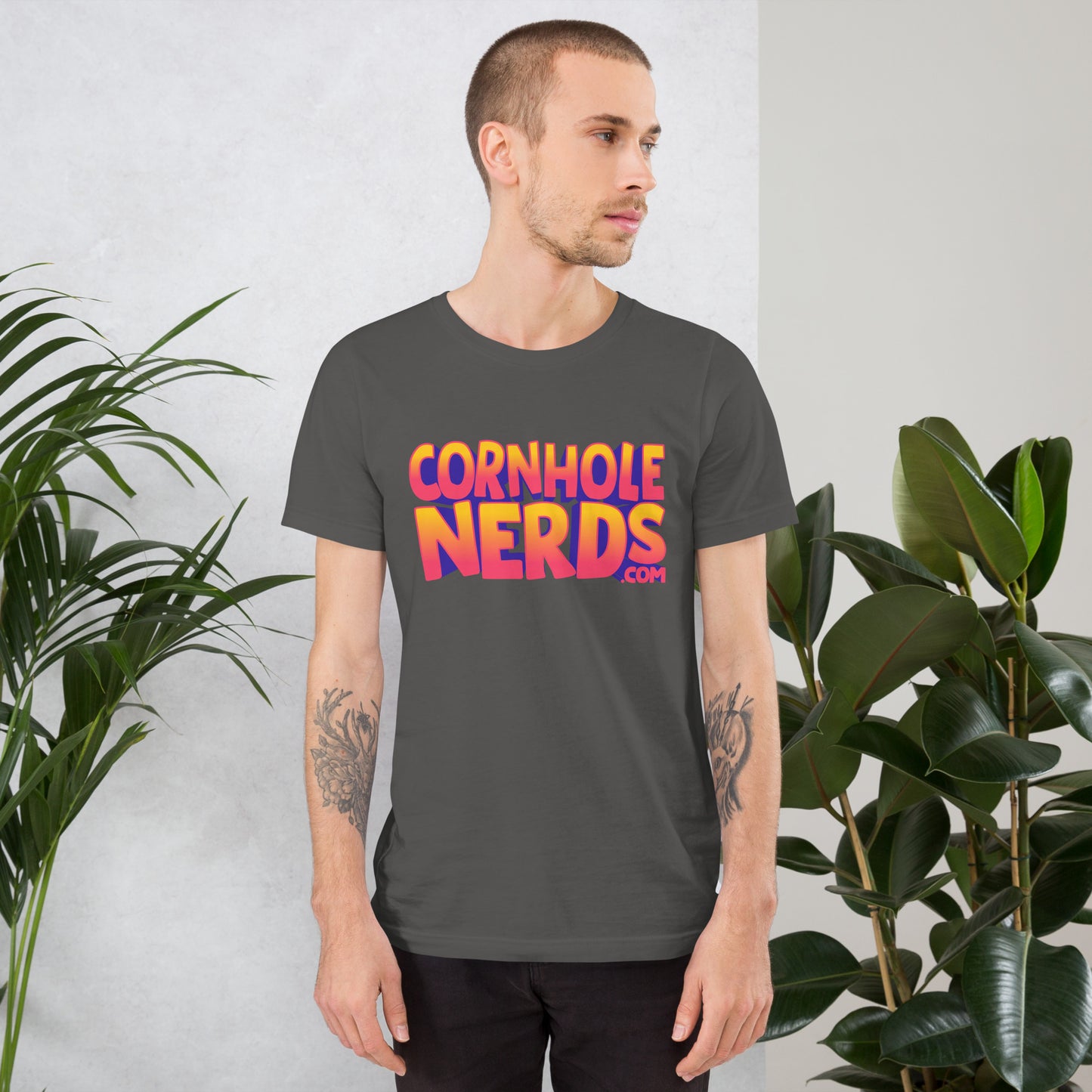 Cornhole Nerds logo Unisex t-shirt