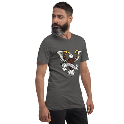 Cornhole Nerds Eagle logo Unisex t-shirt