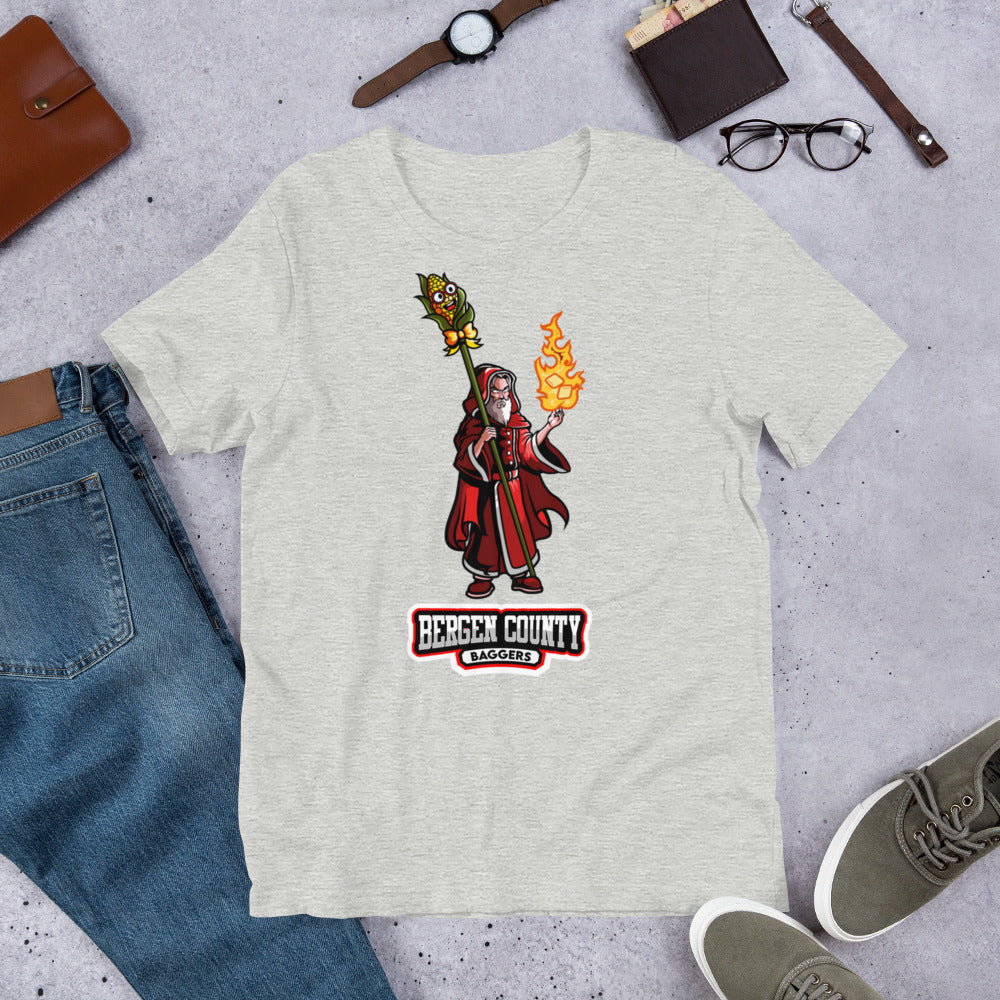 BCB Wizard full body with cornstalk staff Unisex t-shirt