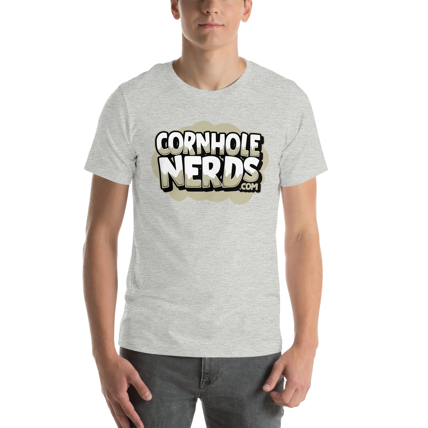 Cornhole Nerds logo without a name logo Unisex t-shirt