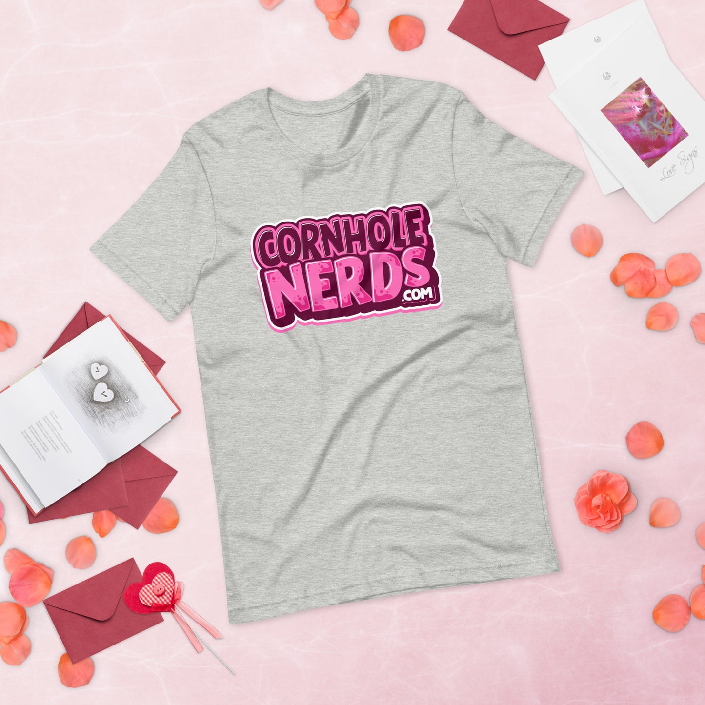 Cornhole Nerds raspberry slushie logo Unisex t-shirt