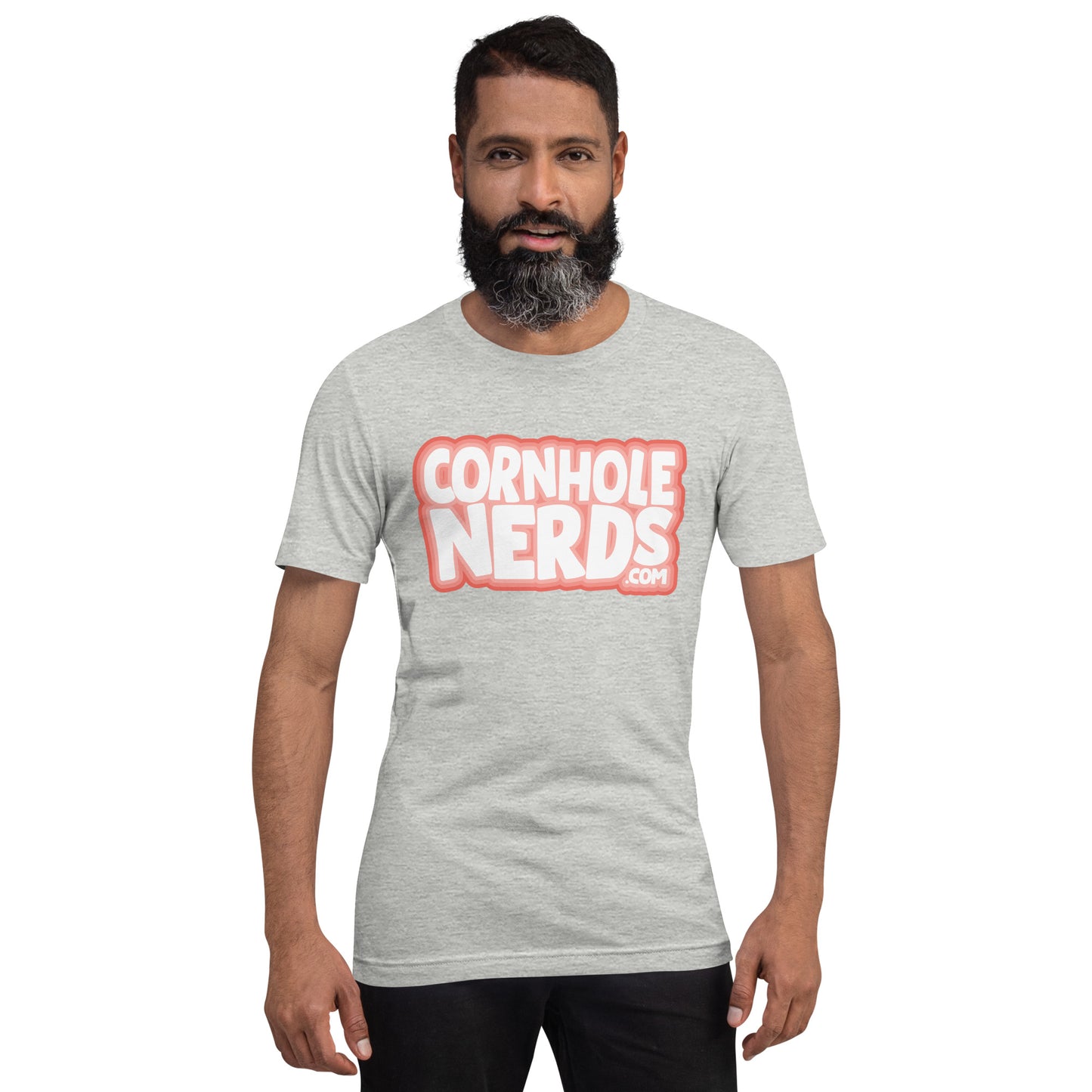 Cornhole Nerds this logo doesn't look like that logo either logo Unisex t-shirt