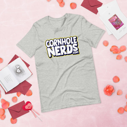 Cornhole Nerds logo Unisex t-shirt