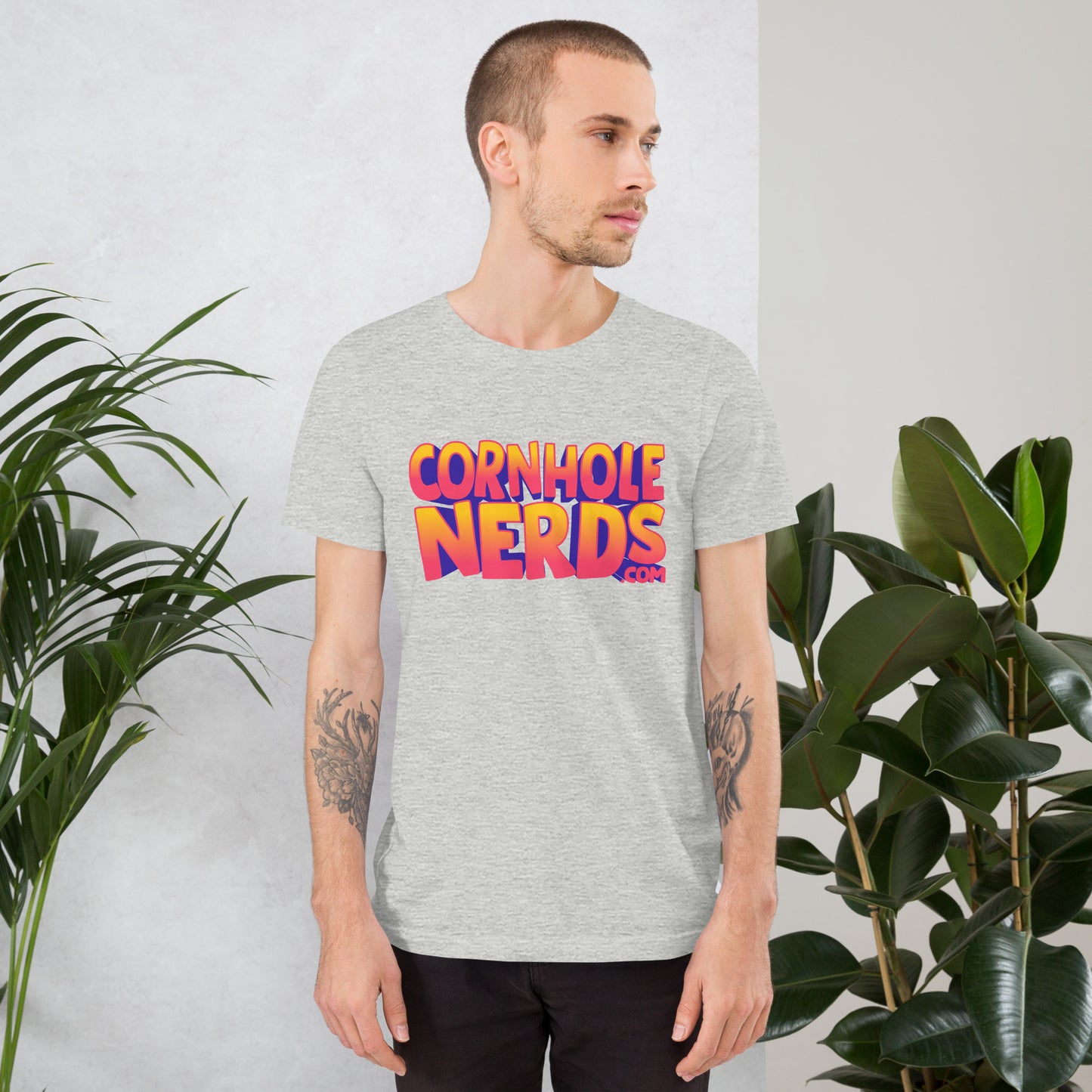 Cornhole Nerds logo Unisex t-shirt