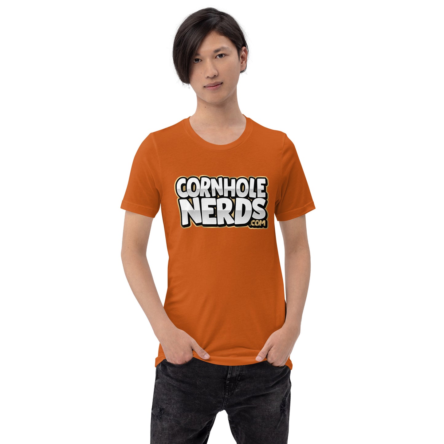 Cornhole Nerds logo Unisex t-shirt