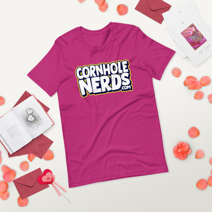 Cornhole Nerds logo Unisex t-shirt