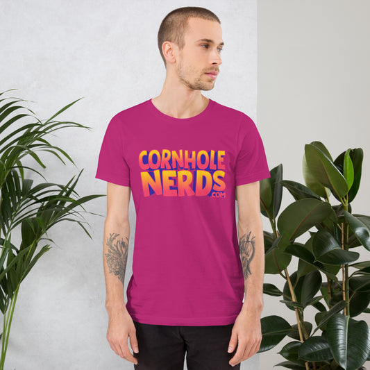 Cornhole Nerds logo Unisex t-shirt