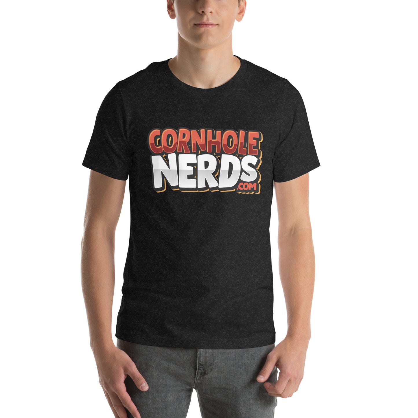 Cornhole Nerds rustish/reddish/white Unisex t-shirt