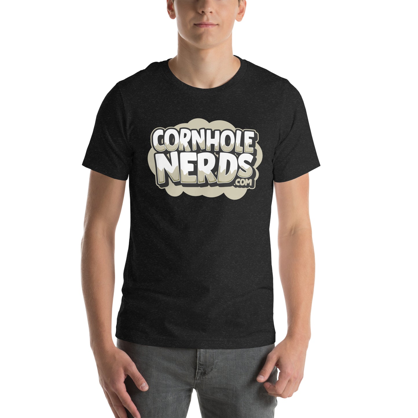 Cornhole Nerds logo without a name logo Unisex t-shirt