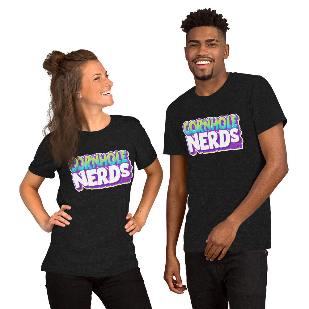 Cornhole Nerds this is the logo you will like if you haven't found a logo you like yet logo Unisex t-shirt