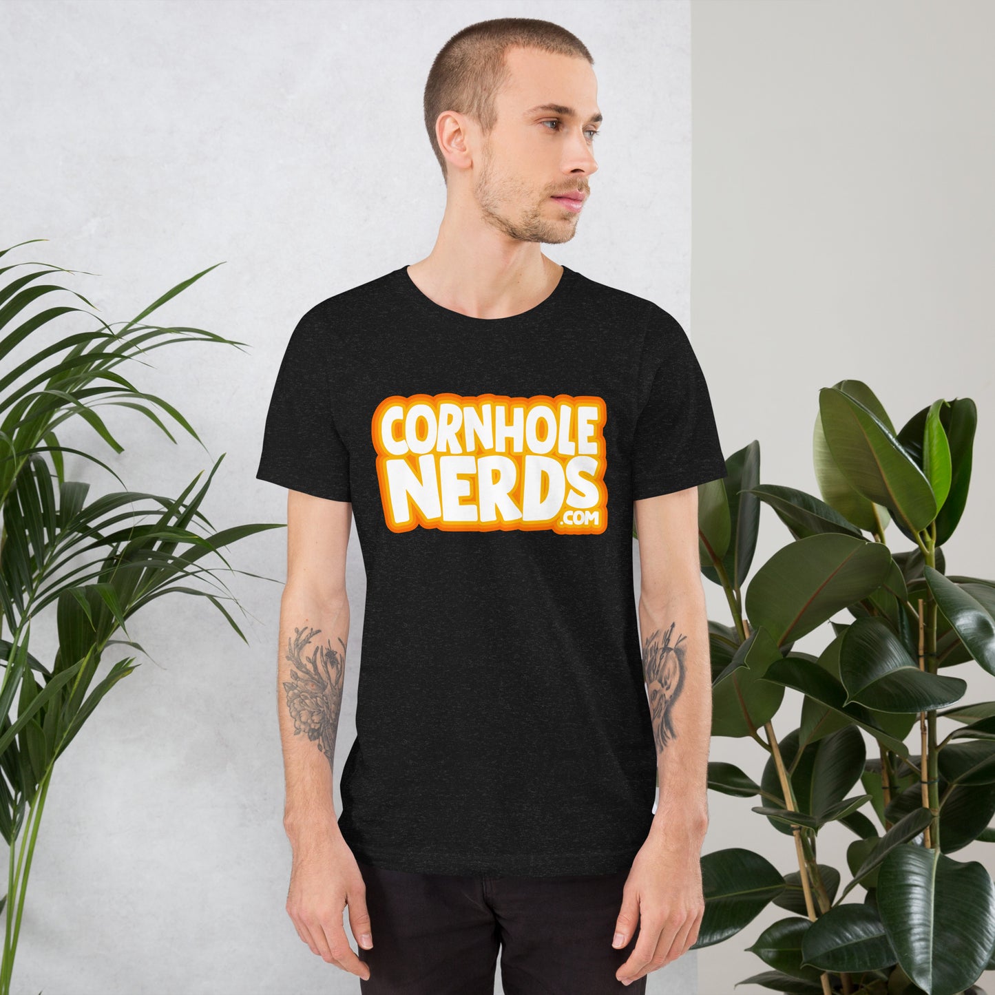 Cornhole Nerds this logo doesn't look like that other logo Unisex t-shirt