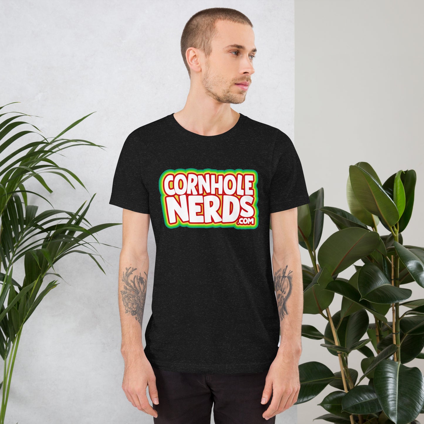 Cornhole Nerds the free model's favorite logo Unisex t-shirt