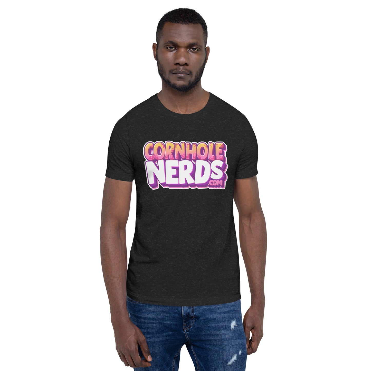 Cornhole Nerds who ate one of my chickie nuggies logo Unisex t-shirt