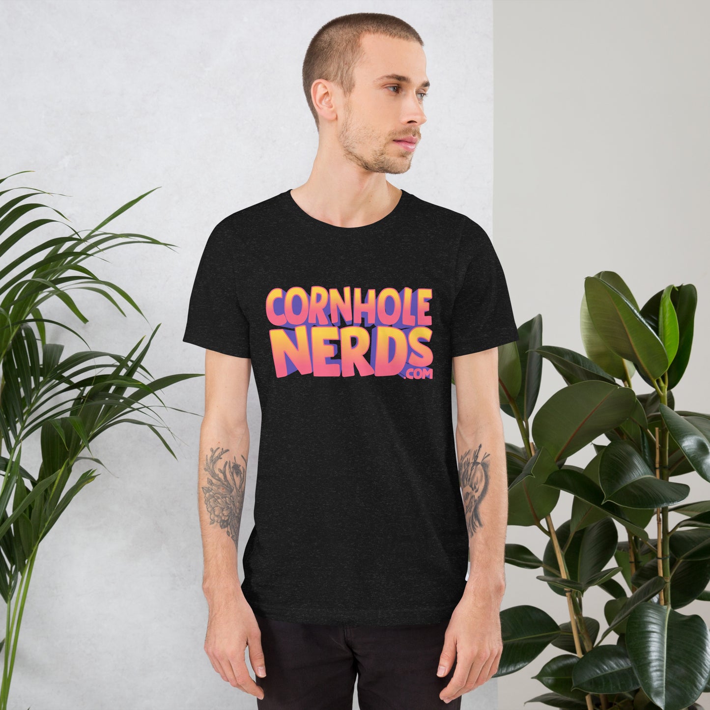 Cornhole Nerds logo Unisex t-shirt