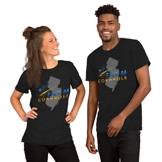 Exit 8A Cornhole Unisex t-shirt