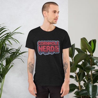 Cornhole Nerds drippy logo Unisex t-shirt