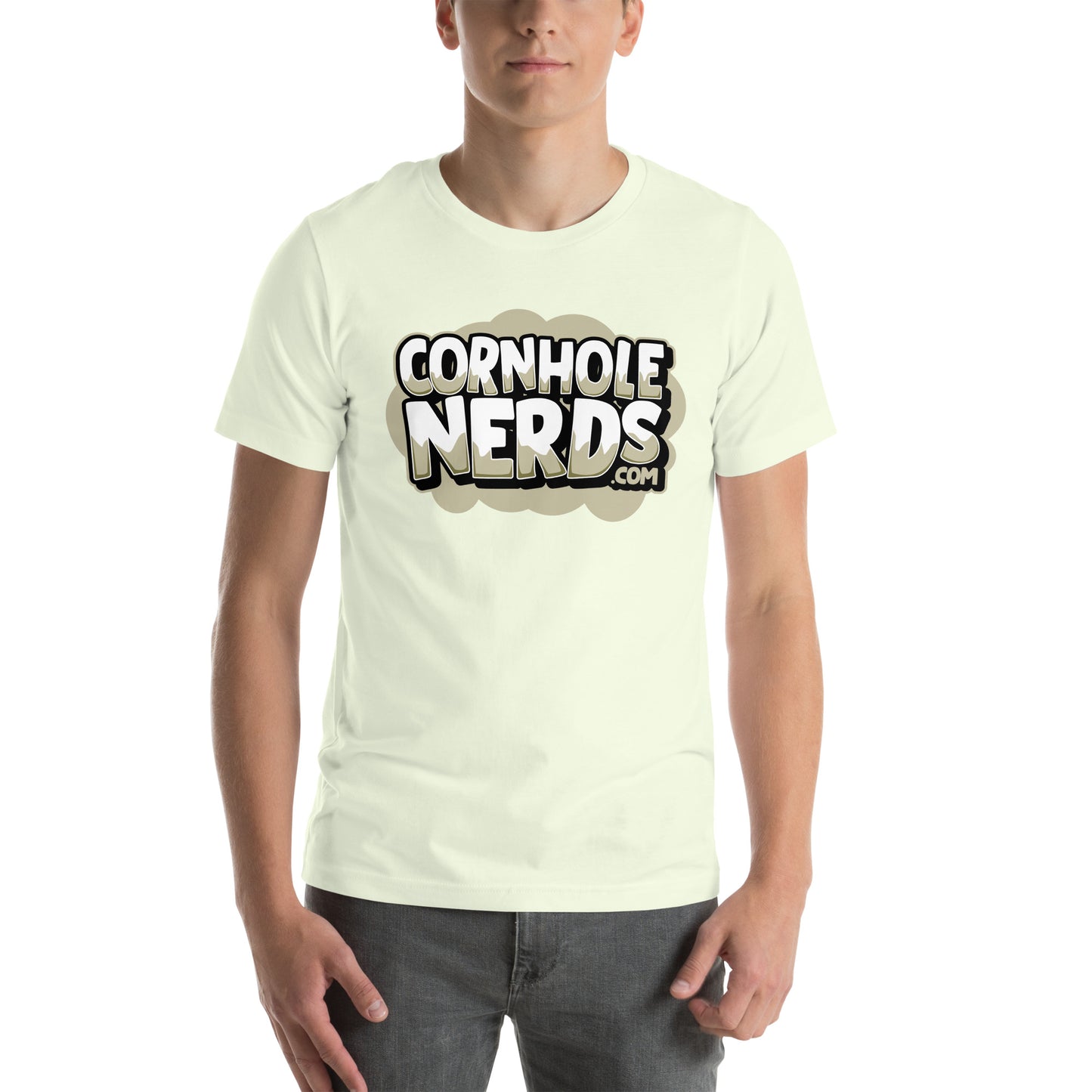 Cornhole Nerds logo without a name logo Unisex t-shirt