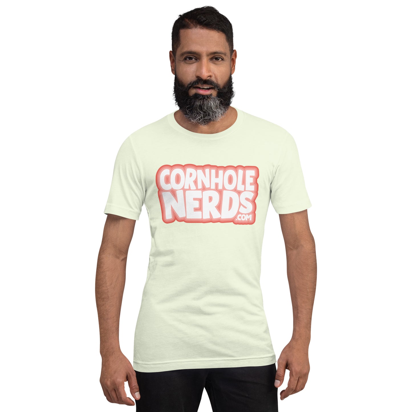 Cornhole Nerds this logo doesn't look like that logo either logo Unisex t-shirt