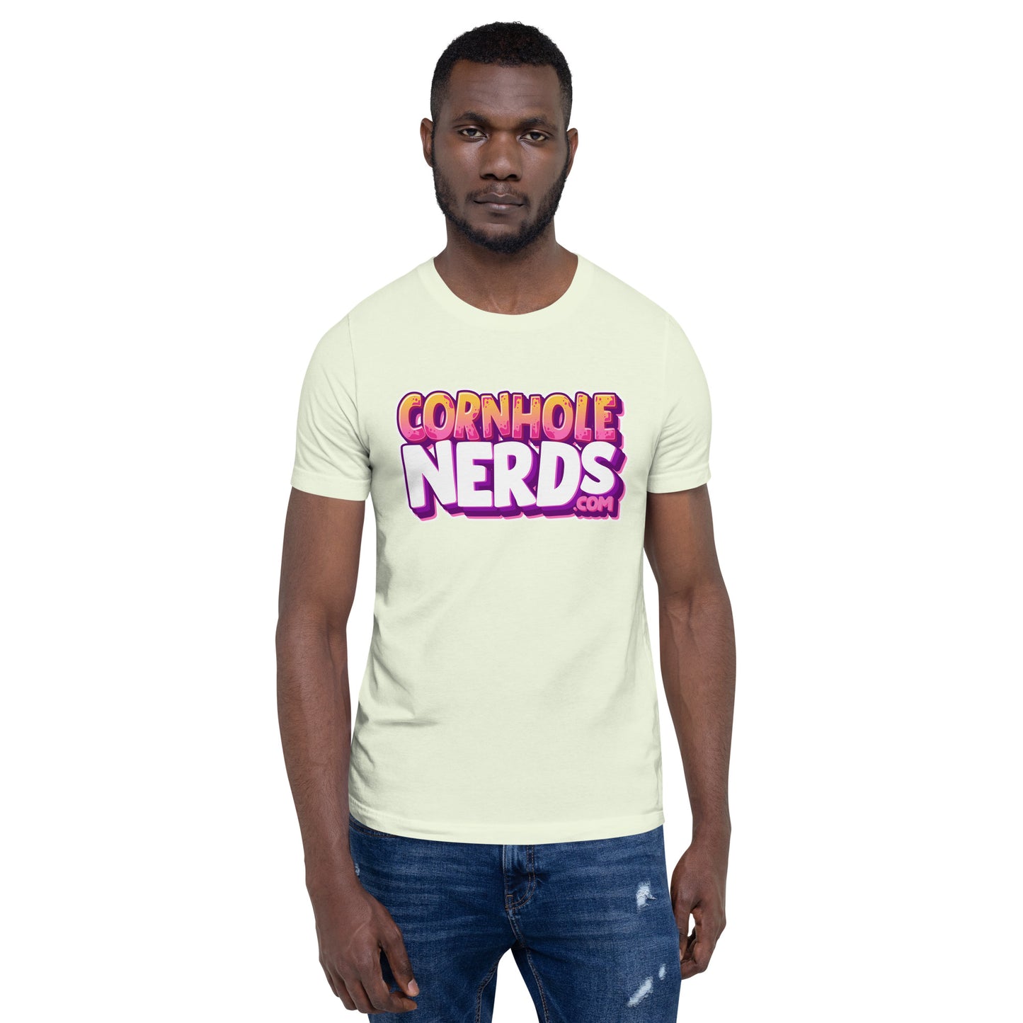 Cornhole Nerds who ate one of my chickie nuggies logo Unisex t-shirt