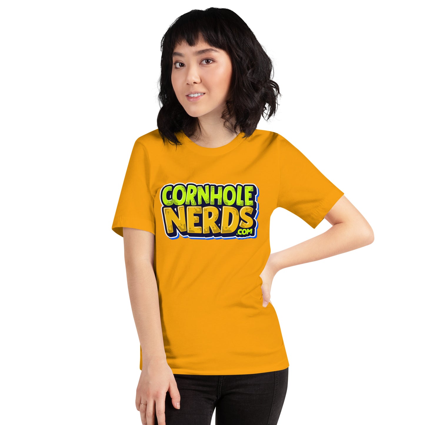 Cornhole Nerds logo Unisex t-shirt