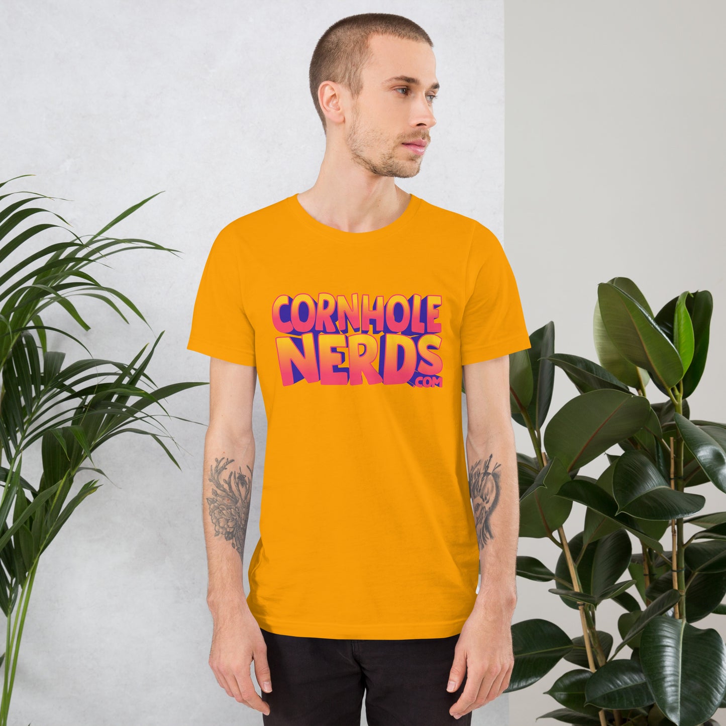 Cornhole Nerds logo Unisex t-shirt