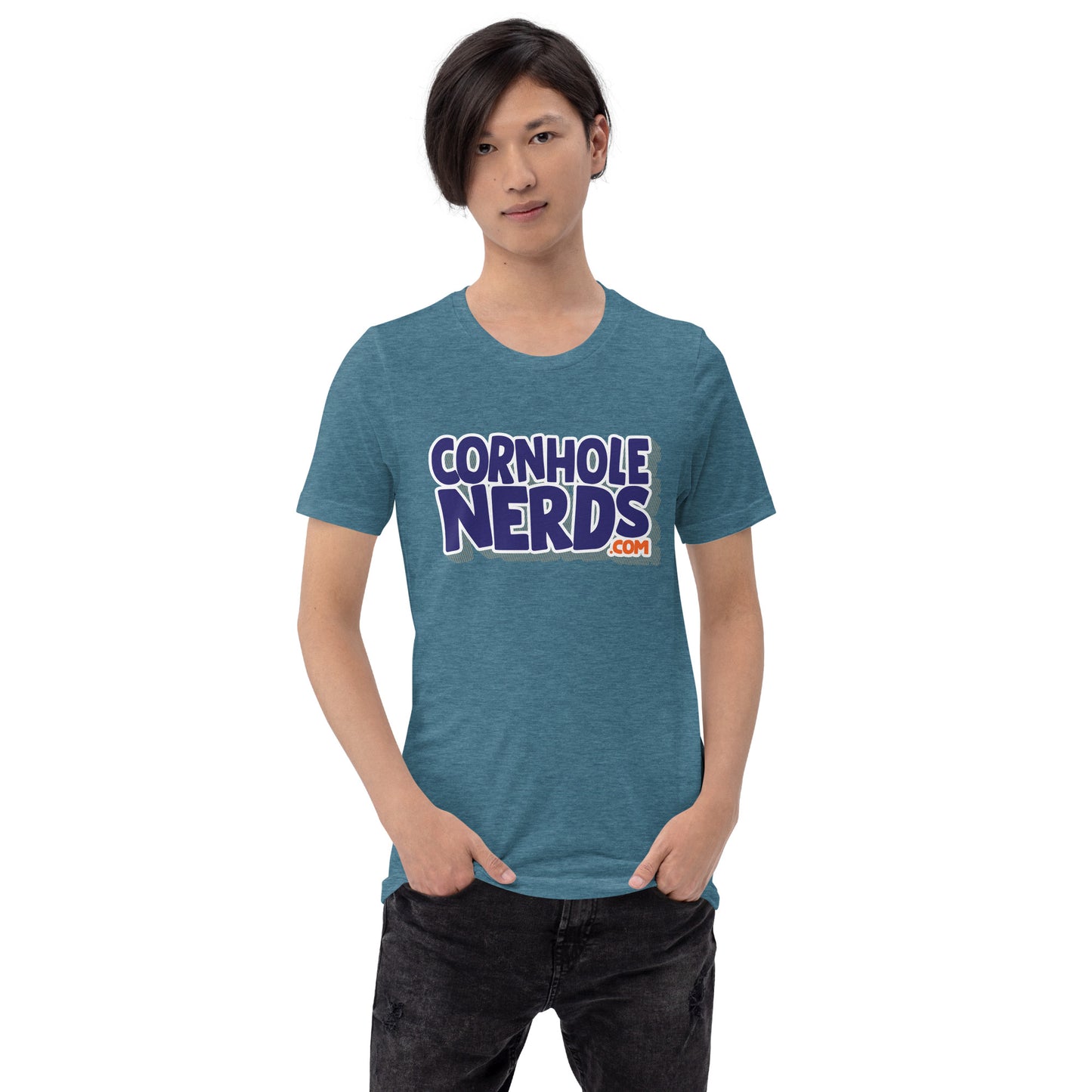 Cornhole Nerds logo Unisex t-shirt