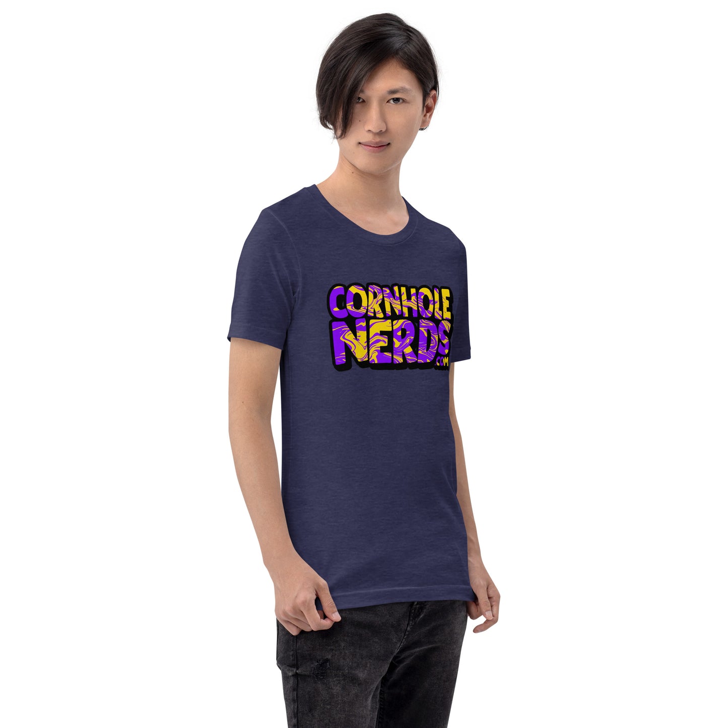 Lola's Purple/Yellow Swirl NerdWear Unisex t-shirt