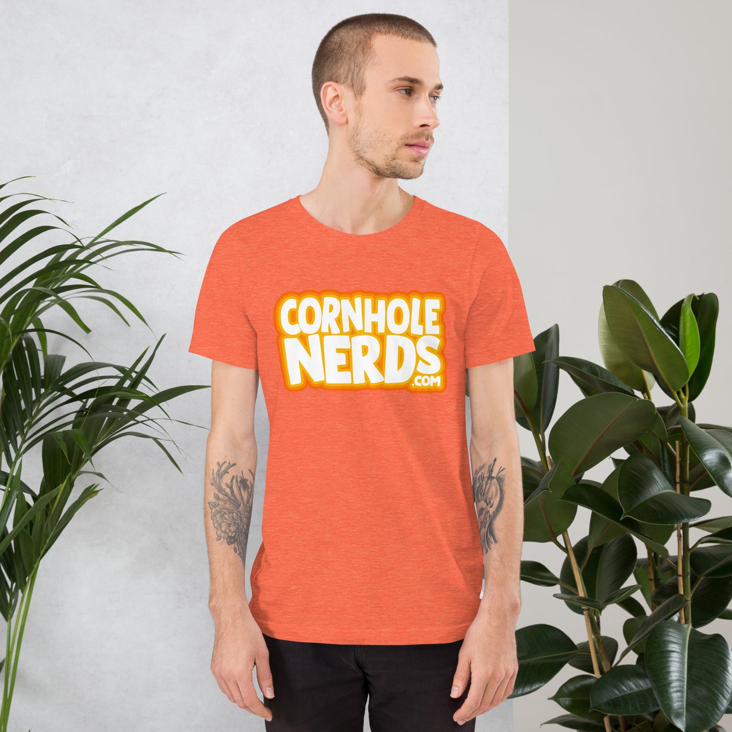 Cornhole Nerds this logo doesn't look like that other logo Unisex t-shirt