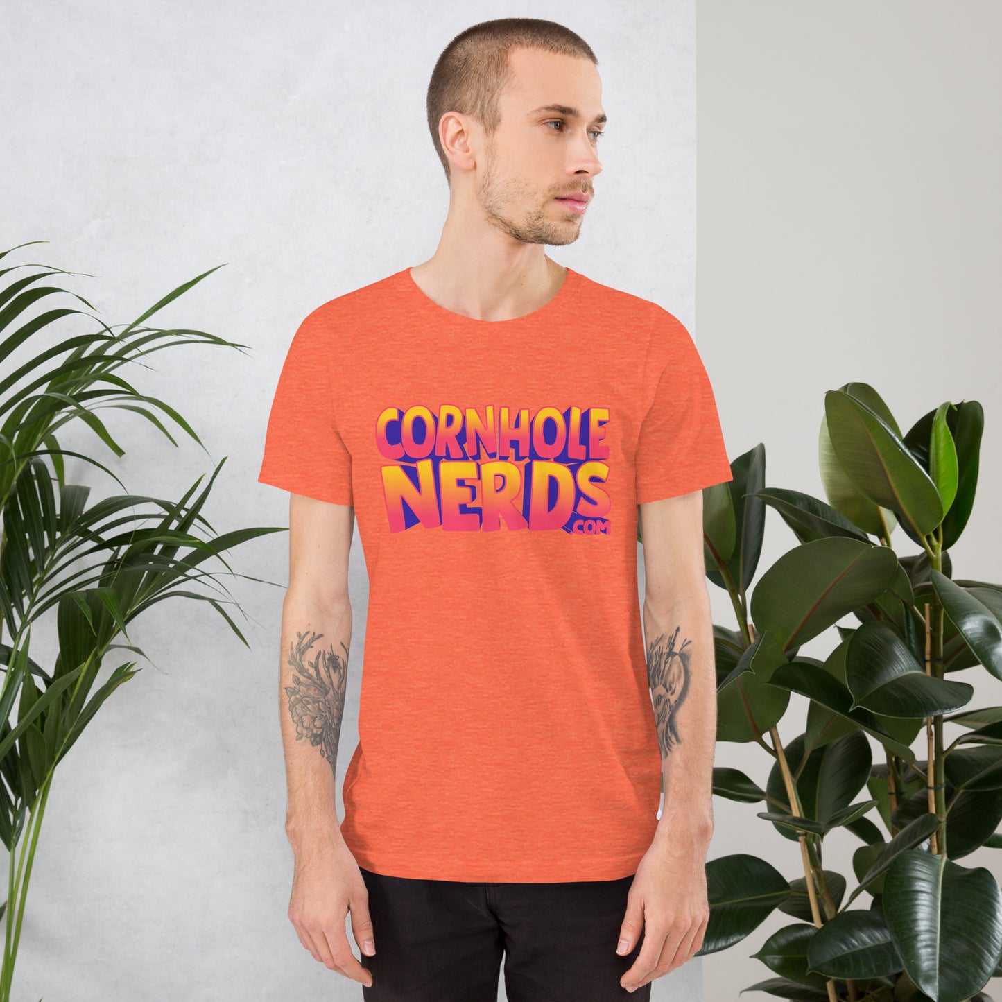 Cornhole Nerds logo Unisex t-shirt