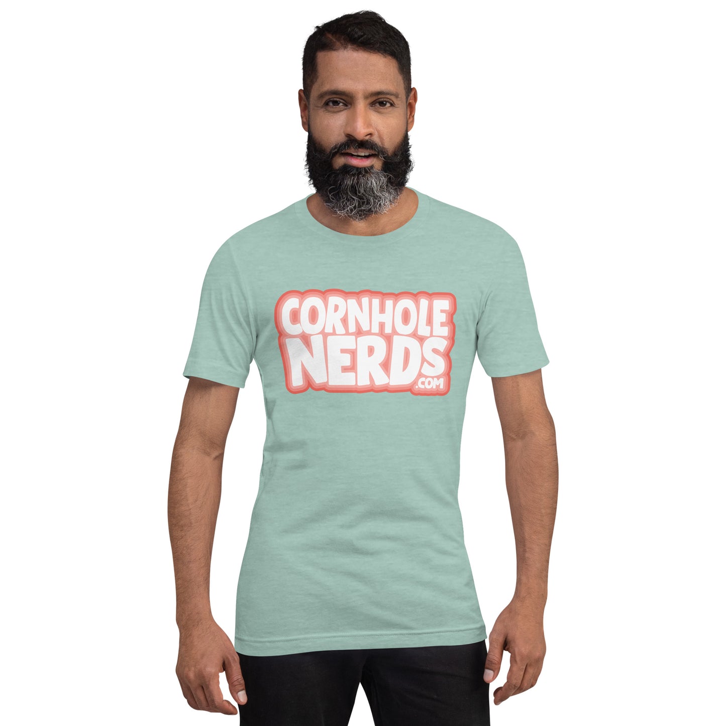 Cornhole Nerds this logo doesn't look like that logo either logo Unisex t-shirt